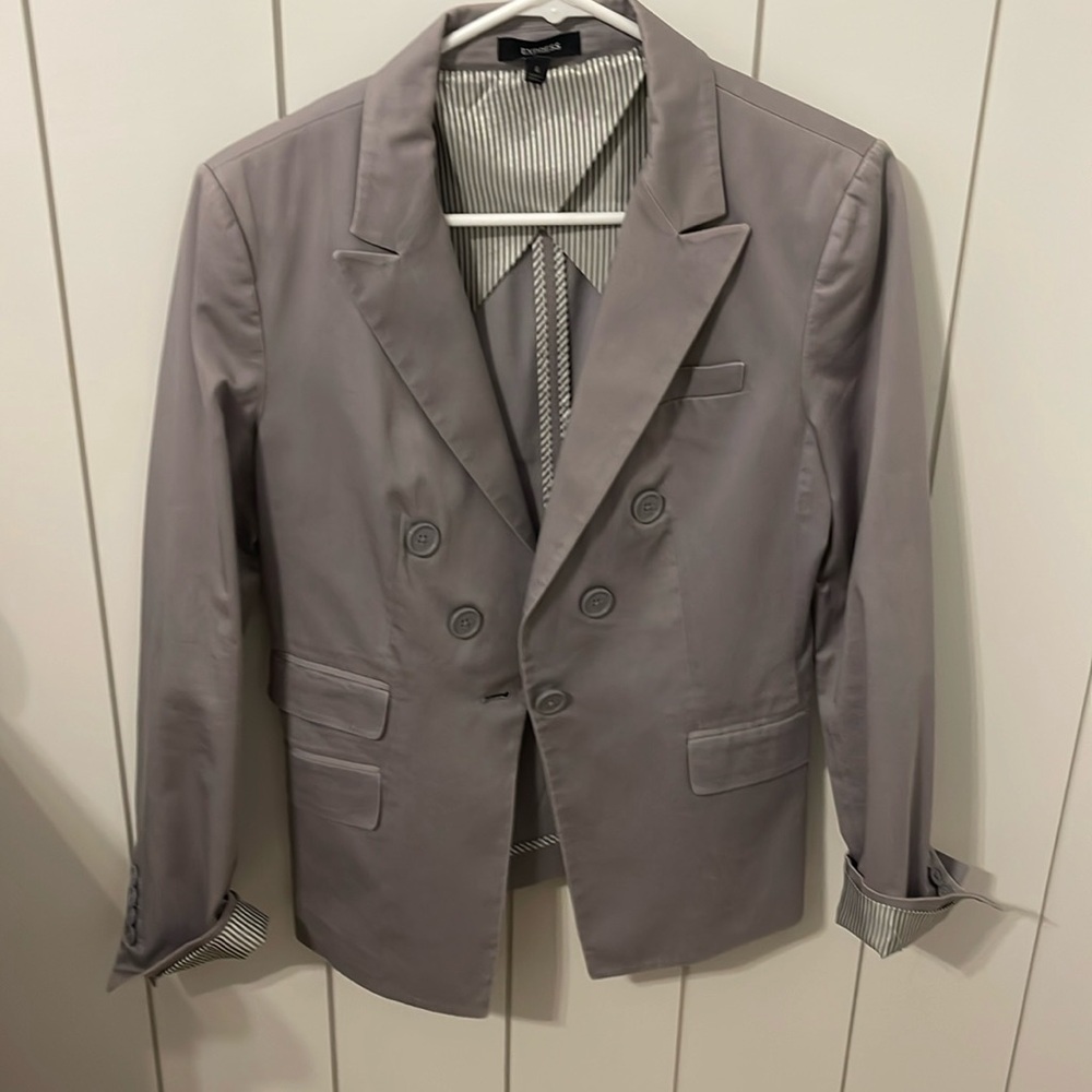 Express Blazer- Gray- Size 6 - Women’s Blazer- Work clothes. - Picture 1 of 5